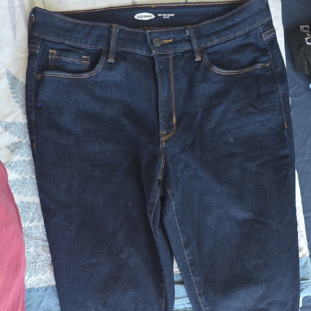 Old Navy Women's Dark Blue Skinny Jeans